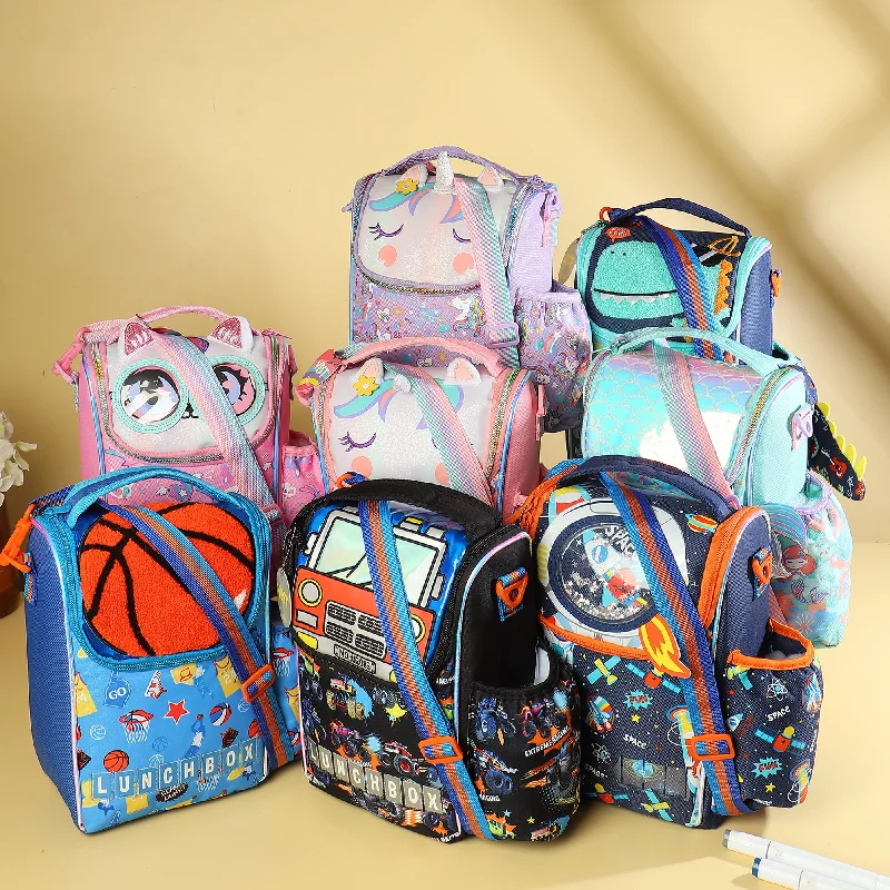 Bags For Playful And Chic Styles Vest Thermal Lunch Bag for Kids - Two Layer Insulated Cooler Bag