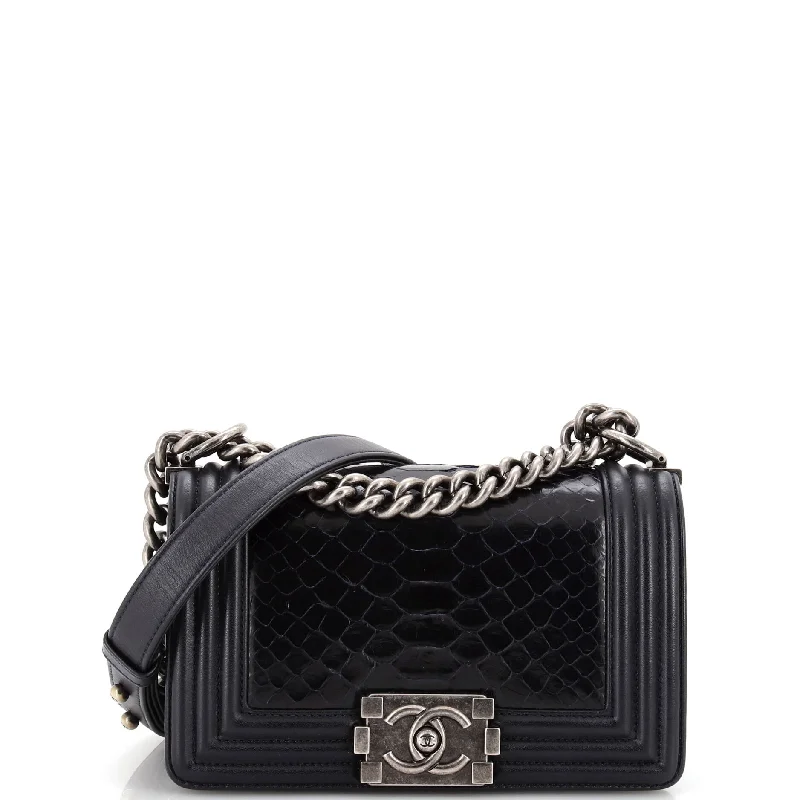 Discounted Designer Bags For Clearance Sale Boy Flap Bag Python Small