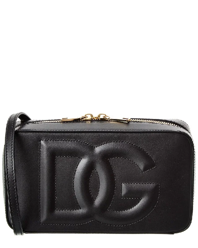 Trendy Festival Bags With Limited-Time Offers Dolce & Gabbana DG Small Leather Camera Bag