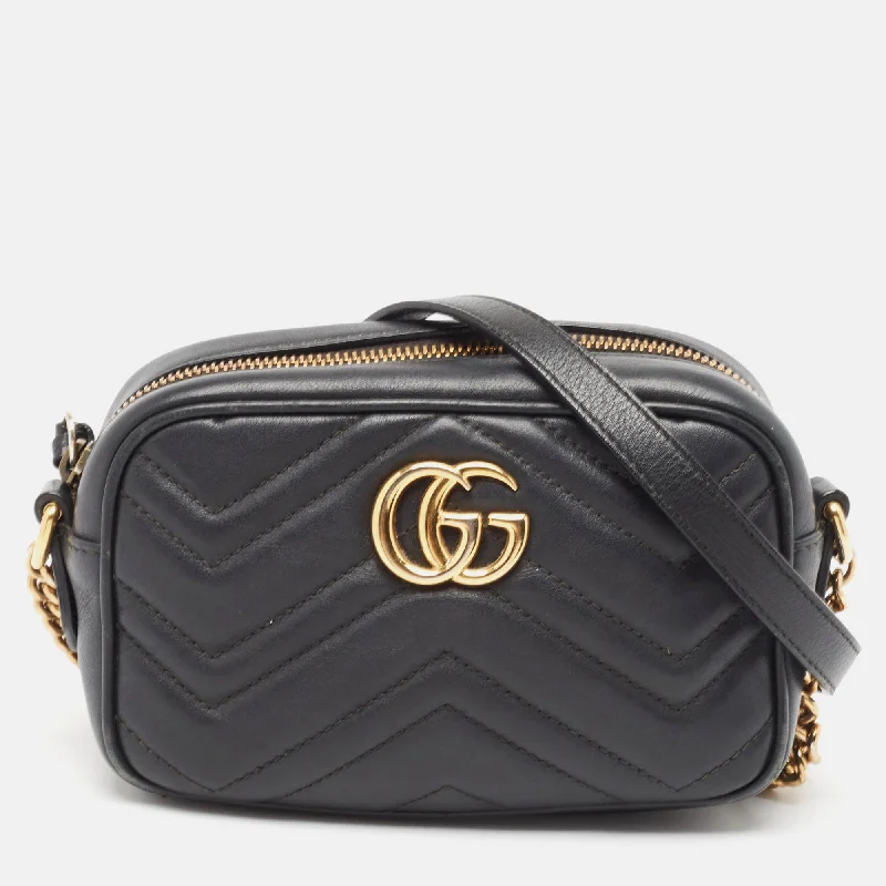 Trendy Festival Bags With Limited-Time Offers Gucci  Matelassé Leather Mini Gg Marmont Crossbody Bag