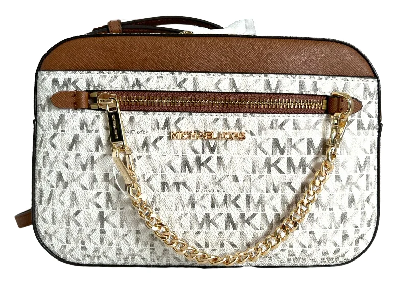 Bags With Limited-Time Deals Michael Kors Jet Set East West Chain Signature MK Crossbody Bag