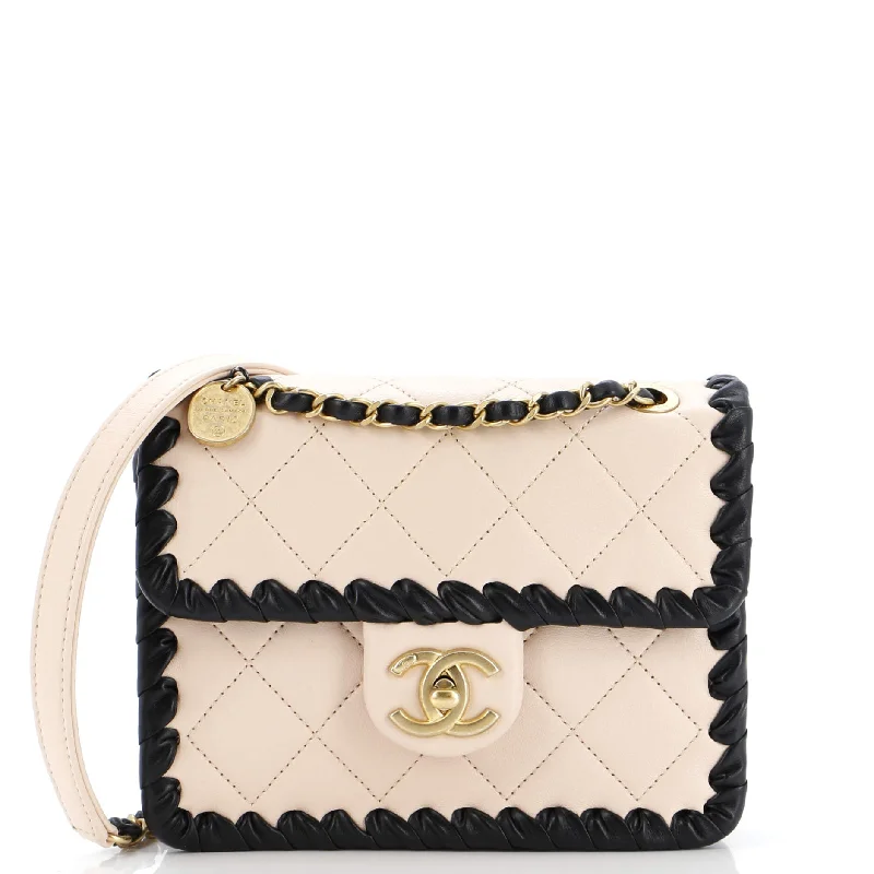 Durable And Fashionable Bags For Daily Use My Own Frame Flap Bag Braided Quilted Calfskin Mini