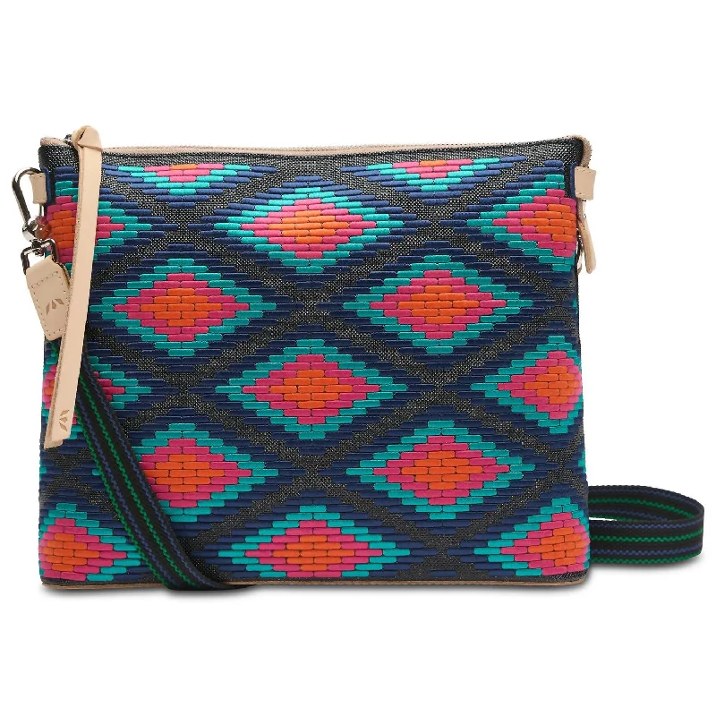 Minimalist Bags For Clean And Modern Aesthetics Rowan Downtown Crossbody Bag In Blue Multi