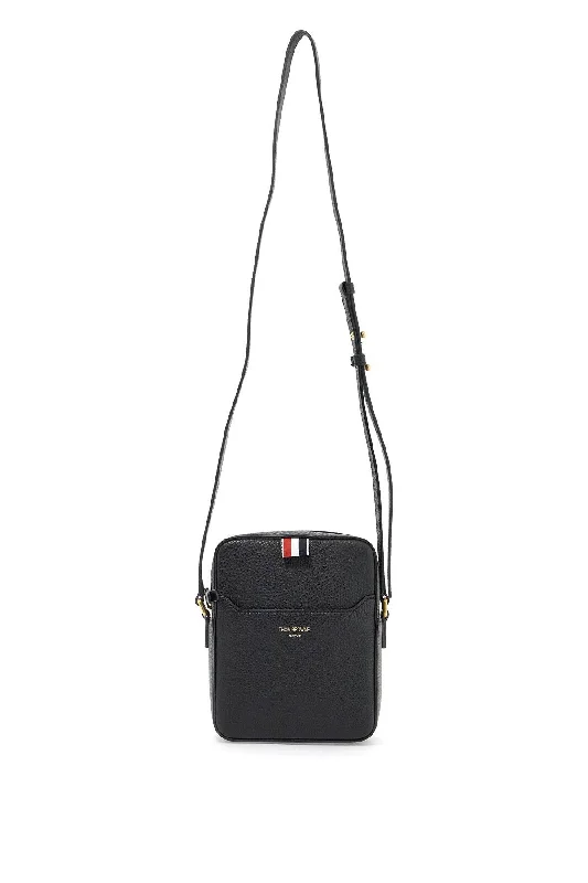 Chic And Clearance-Priced Tote Bags Thom Browne Pebble Grain Leather Vertical Camera Bag