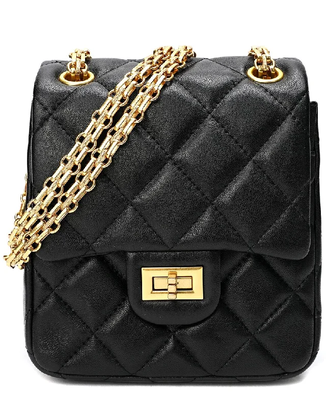 Affordable Bags For Budget Shoppers Tiffany & Fred Paris Quilted Sheepskin Leather Crossbody