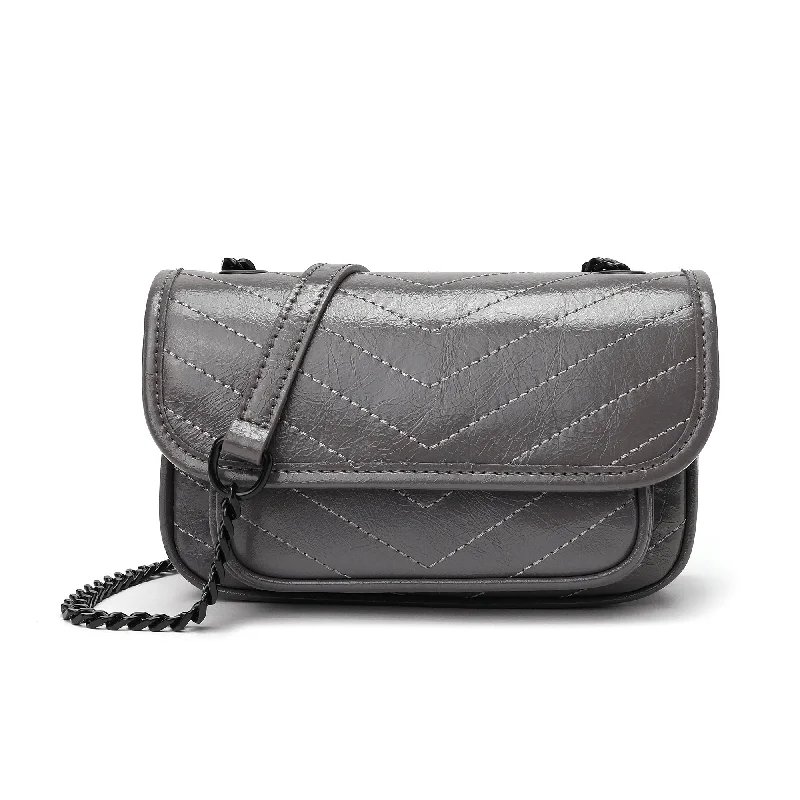 Everyday Bags For Work, School, Or Errands Tiffany & Fred Quilted Cracked Leather Crossbody Bag