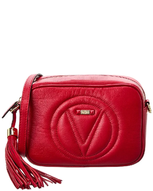 Luxury Bags For Working Professionals Valentino by Mario Valentino Mia Signature Leather Crossbody