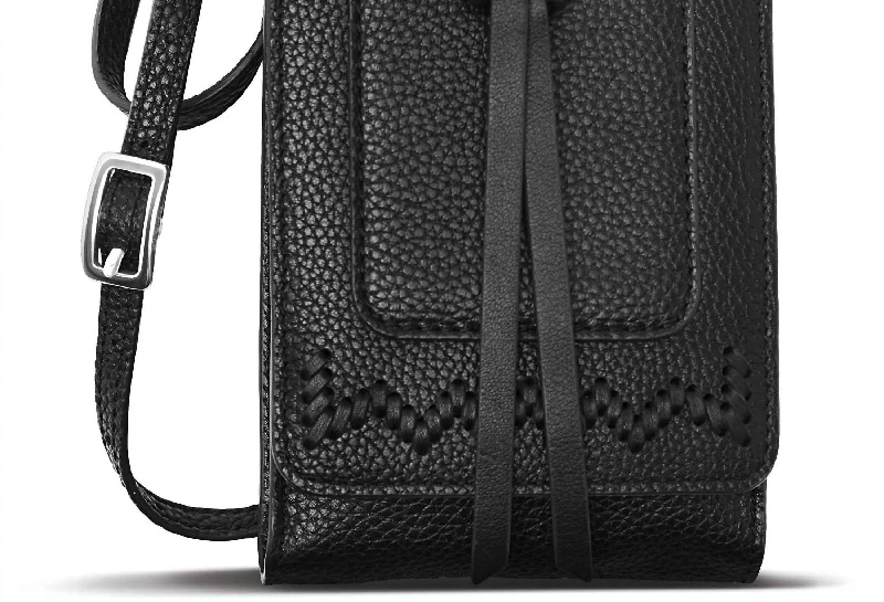 Edgy Bags For Bold And Daring Fashionistas Women's Interlok Phone Organizer Bag In Black