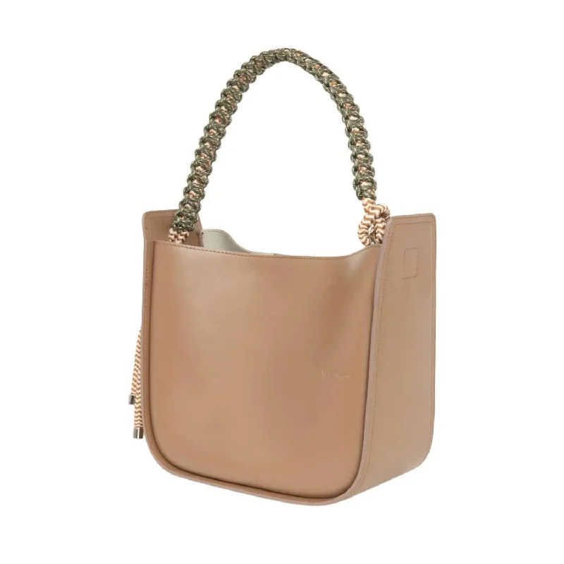 Luxury Bags With Premium Materials And Craftsmanship Women's Twist Handbag In Caffe