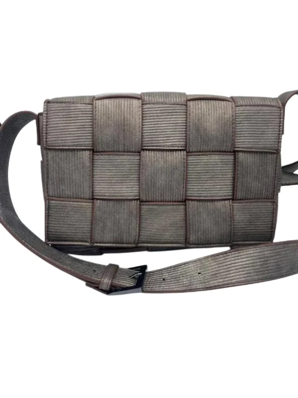 High-Quality Bags Woven Crossbody Bag In Grey